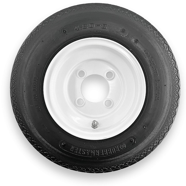 Rubbermaster - Steel Master Rubbermaster 4.80-8 6 Ply Highway Rib Tire and 4 on 4 Stamped Wheel Assembly 598924 - main